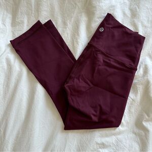 Lululemon Burgundy Cropped Leggings